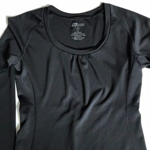 Eddie Bauer Long Sleeve Black Athletic Top